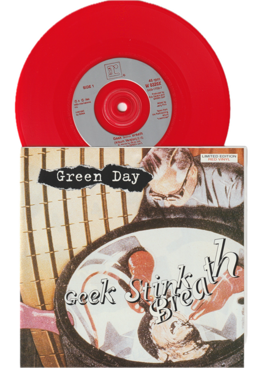 GREEN DAY geek stink breath | insomniac 1995 UK LIMITED EDITION RED VINYL 7"