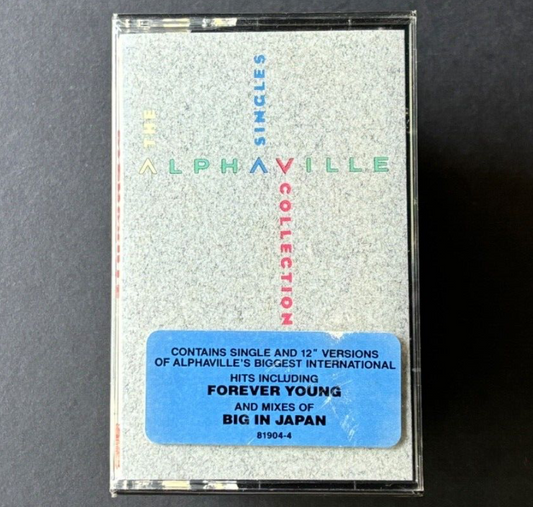 ALPHAVILLE the singles collection 1988 SEALED U.S. CASSETTE W/HYPE STICKER