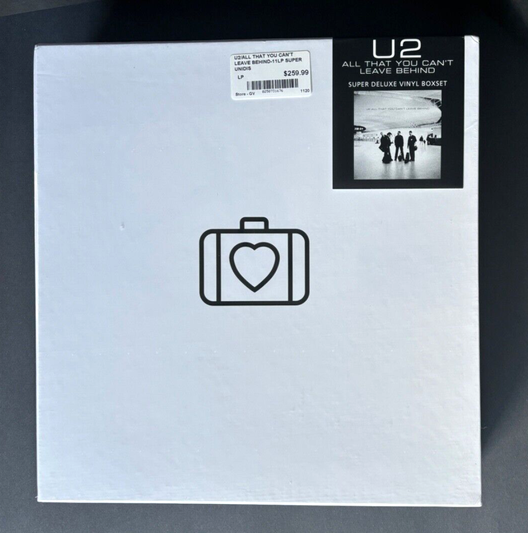 U2: All That You Can't Leave Behind 20th Anniversary Super Deluxe Box Set SEALED