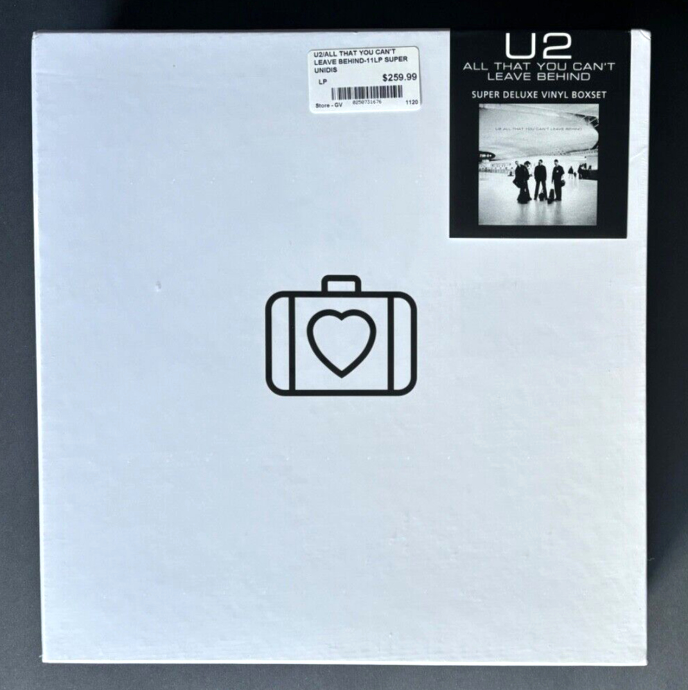 U2: All That You Can't Leave Behind 20th Anniversary Super Deluxe Box Set SEALED