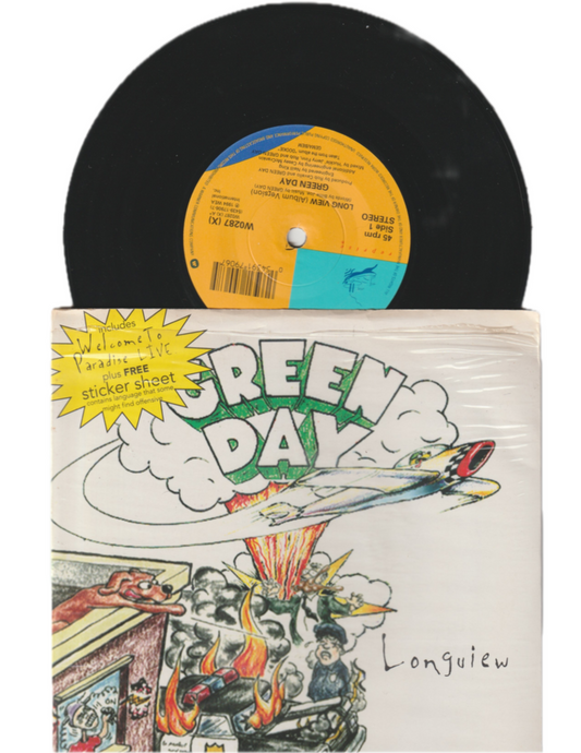 GREEN DAY longview 1995 UK 7” 45 RPM IN SHRINK W/DOOKIE STICKERS