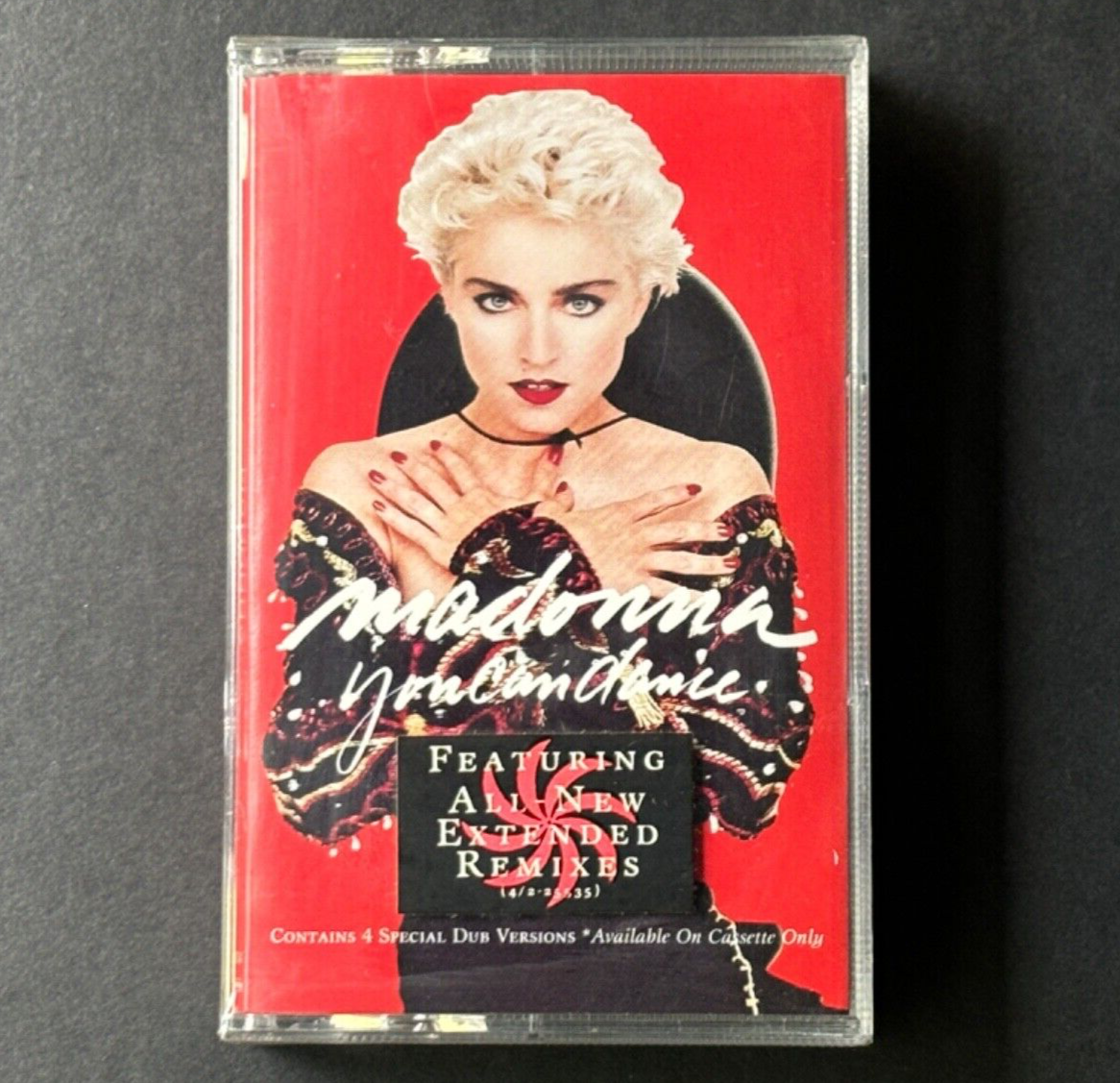 MADONNA you can dance w/spotlight SEALED 1987 U.S. CASSETTE W/HYPE STICKER