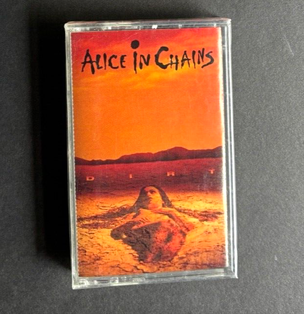 ALICE IN CHAINS dirt RARE HORIZONTAL BARCODE PROMO? US CASSETTE (sealed)