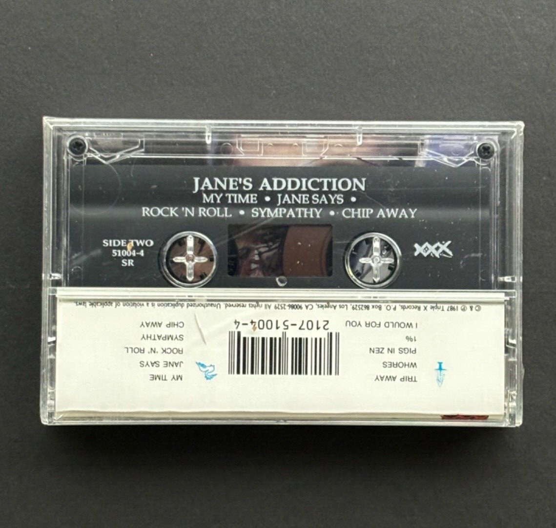 JANE’S ADDICTION self-titled | jane says SEALED U.S. XXX CASSETTE