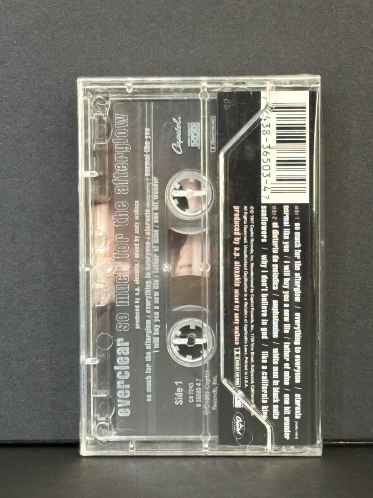 EVERCLEAR so much for the afterglow SEALED 1997 CASSETTE W/HYPE STICKER