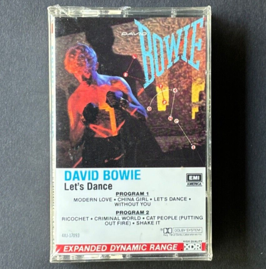 DAVID BOWIE let’s dance © 1983 SEALED/NOS HIGH QUALITY XDR U.S. CASSETTE