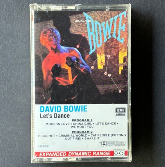 DAVID BOWIE let’s dance © 1983 SEALED/NOS HIGH QUALITY XDR U.S. CASSETTE