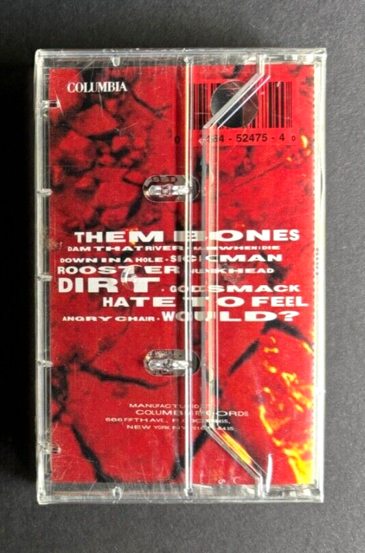 ALICE IN CHAINS dirt RARE HORIZONTAL BARCODE PROMO? US CASSETTE (sealed)