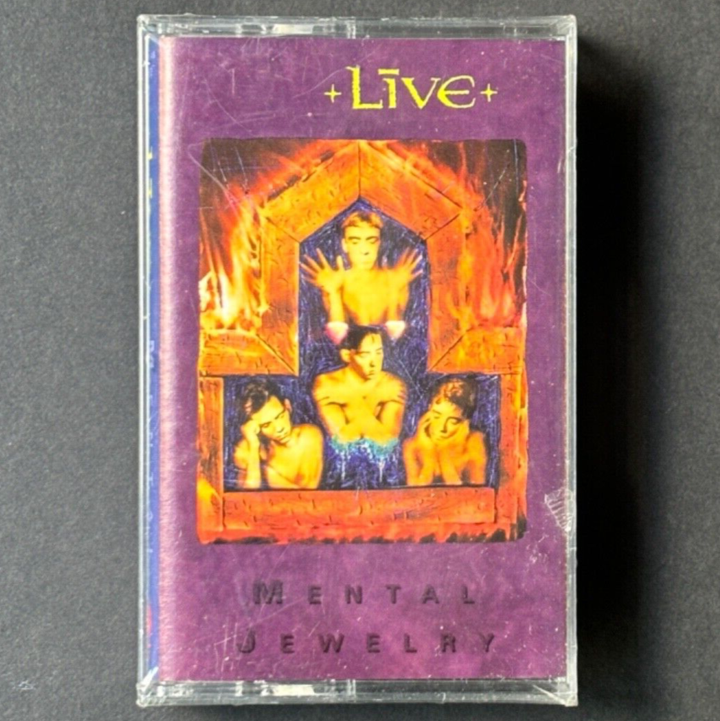 LIVE mental jewelry the band SEALED 1991 RADIOACTIVE CASSETTE W/HYPE STICKER