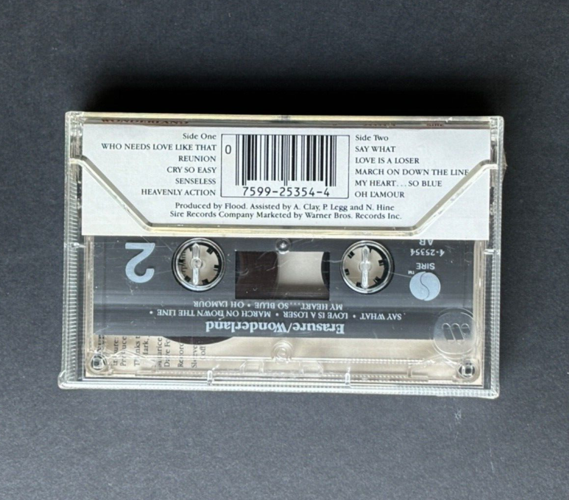 ERASURE wonderland w/oh lamour  SEALED U.S. CASSETTE PROMO?