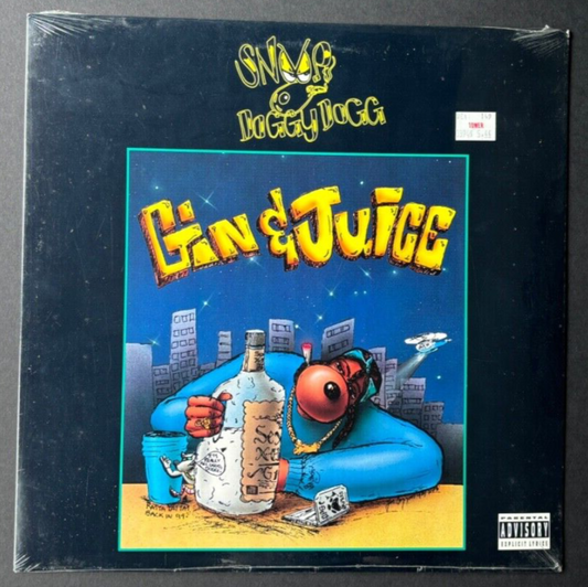 SNOOP DOGGY DOGG gin & juice 1993 DOGGYSTYLE TOWER RECORDS 12” SEALED