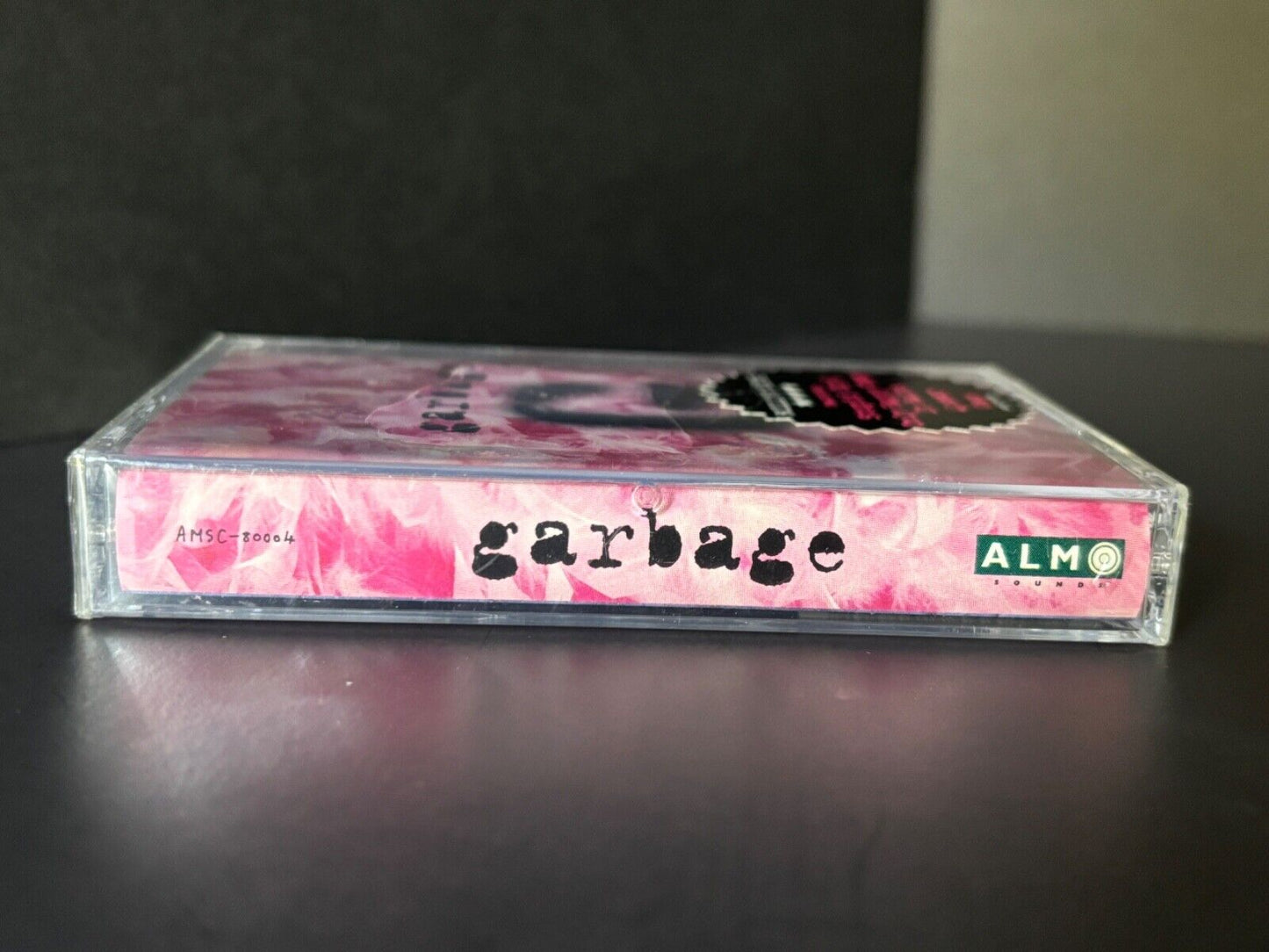 GARBAGE self-titled SEALED 1995 U.S. ALMO CASSETTE W/HYPE STICKER ****TORN CELLO