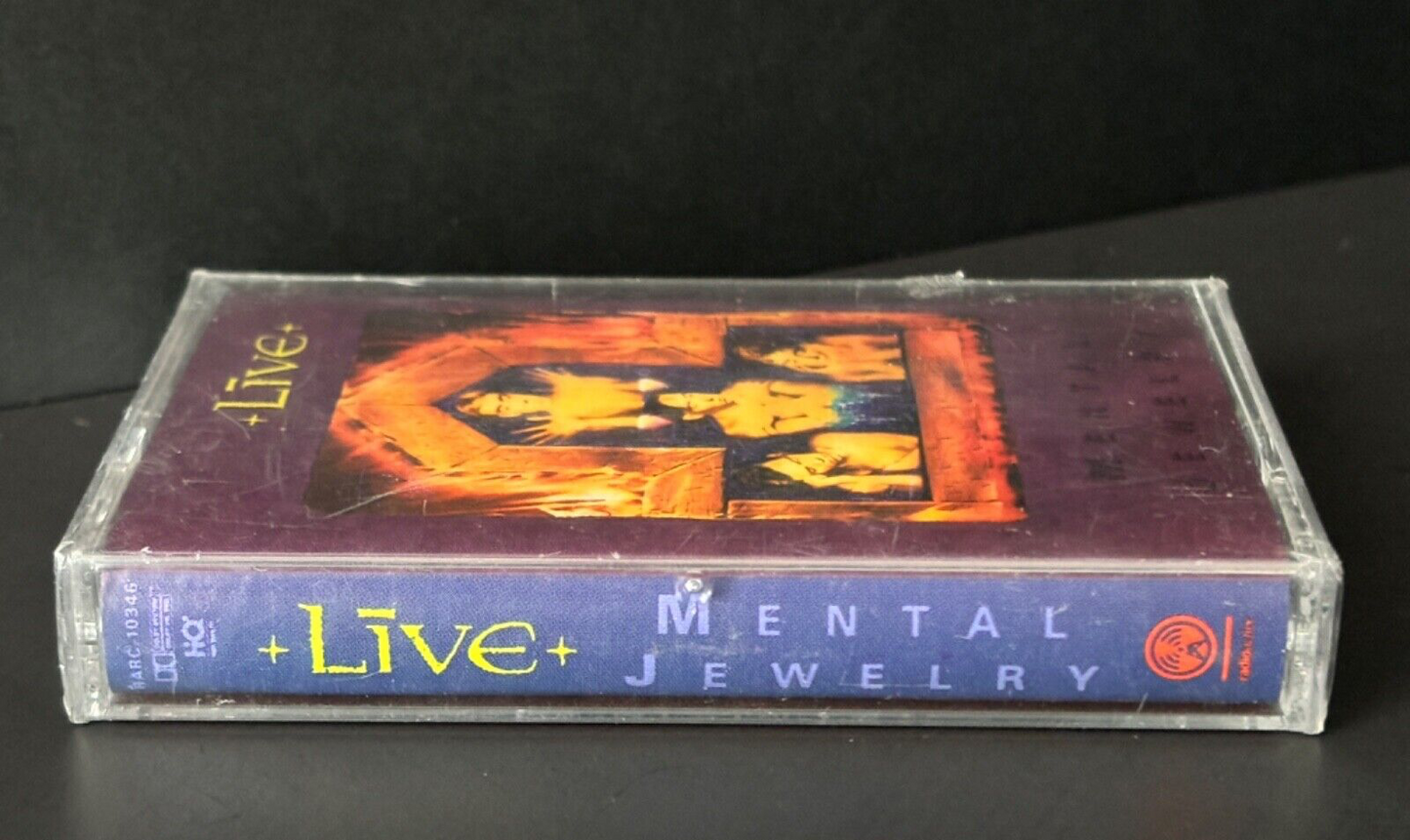 LIVE mental jewelry the band SEALED 1991 RADIOACTIVE CASSETTE W/HYPE STICKER