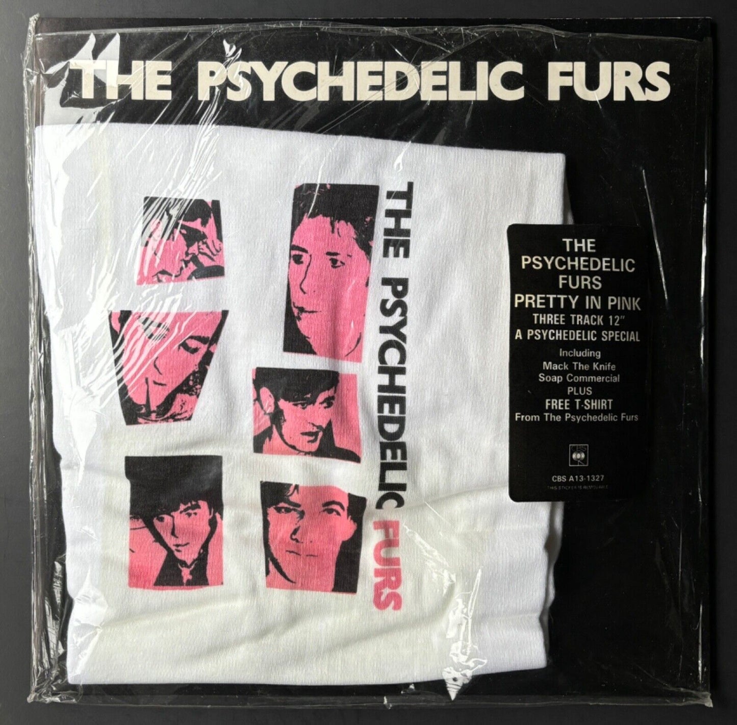 The Psychedelic Furs - Pretty in Pink 1981 UK CBS 12” + Vintage T-Shirt w/hype sticker