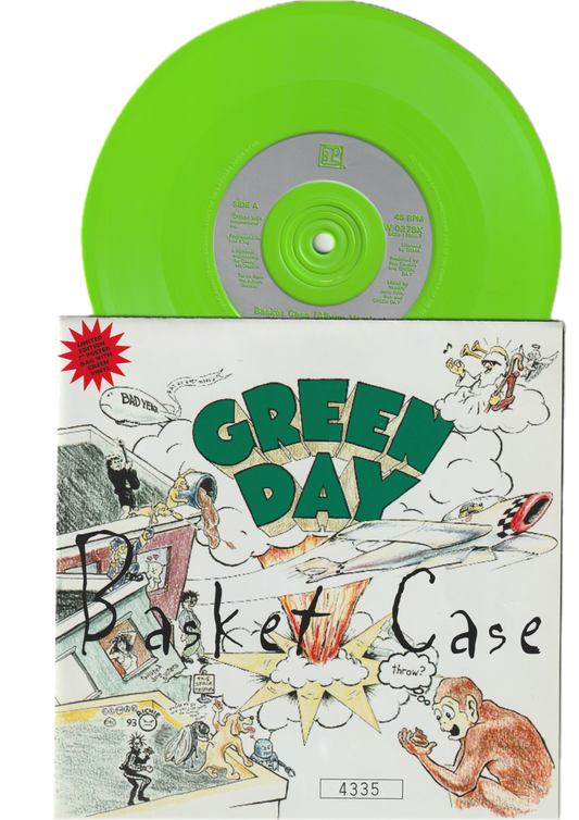 Green Day - Basket Case 7” Vinyl - Limited/Numbered (lime green)